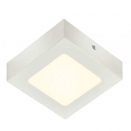 Universal LED Wand- und Deckenleuchte SENSER eckig weiß neutralweisses Licht für Flur, Treppen, Keller, Küche SLV 1004703